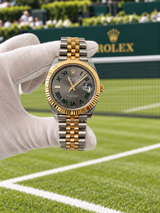 Rolex Datejust 41mm Wimbledon Two-Tone Yellow Gold Fluted Bezel Jubilee 126333
