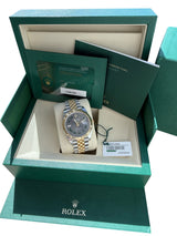 Rolex Datejust 41mm Wimbledon Two-Tone Yellow Gold Fluted Bezel Jubilee 126333