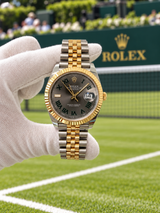 Rolex Datejust 41mm Wimbledon Two-Tone Yellow Gold Fluted Bezel Jubilee 126333