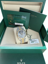 Rolex Datejust 41mm Wimbledon Two-Tone Yellow Gold Fluted Bezel Jubilee 126333
