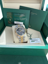 Rolex Datejust 41mm Wimbledon Two-Tone Yellow Gold Fluted Bezel Jubilee 126333