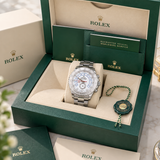 Rolex Yacht-Master II 44mm 18k White Gold & Platinum Oyster Mens Watch 116689