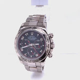 Rolex Daytona Cosmograph 40mm Black Racing Dial White Gold Mens Watch 116509