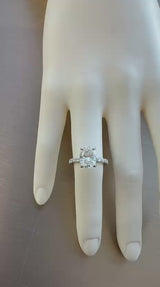 GIA Certified 2.70ct Oval Brilliant Cut Diamond Si2 Clarity Engagement Ring