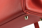 Hermes Kelly 28 Rouge Grenat Epsom Leather Gold Hardware