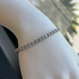 6.85ctw 14K White Gold 42 Diamond Tennis Bracelet G/Si1