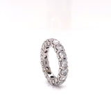 Diamond wedding band 17 diamonds in H color SI1 clarity all around in 14K White Gold