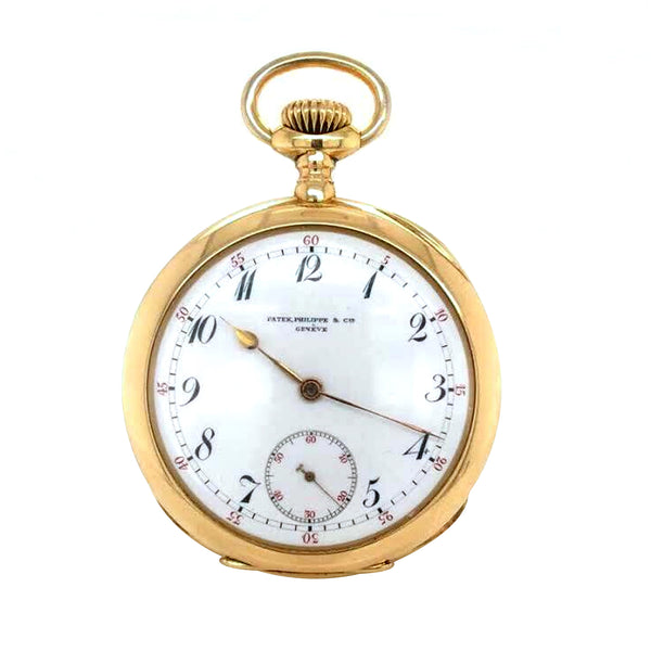 Patek Philippe Waltham Railroad 18K Yellow Gold Manual-Wind Pocket Watch