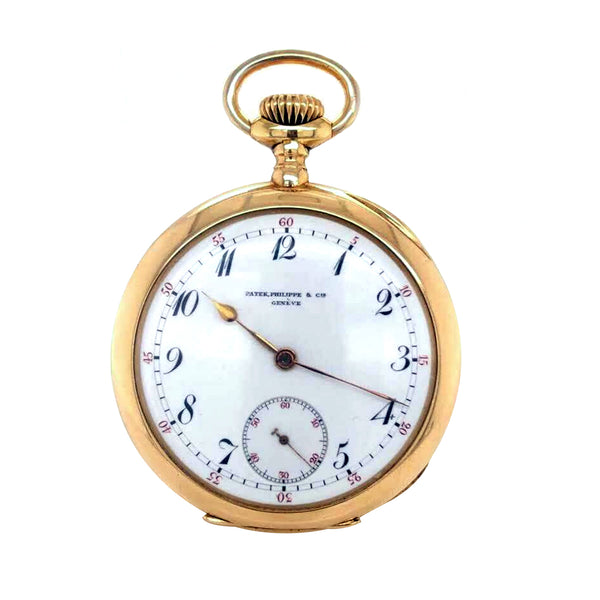 Patek Philippe Waltham Railroad 18K Yellow Gold Manual-Wind Pocket Watch