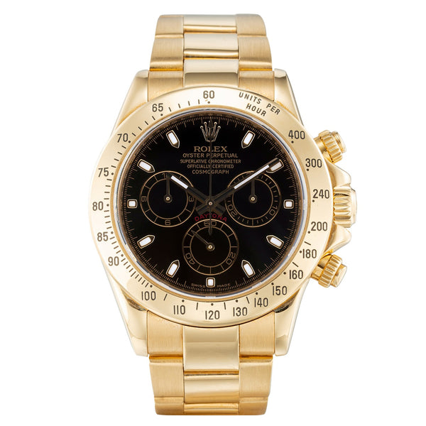 Rolex daytona 2025 18k gold