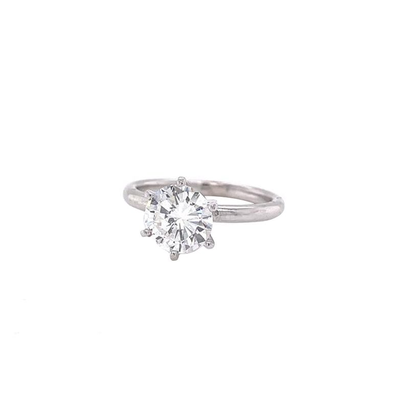 GIA Certified 1.25ct Solitaire Natural Diamond 14K Gold VS1 Clarity H Color Ring