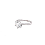 GIA Certified 1.25ct Solitaire Natural Diamond 14K Gold VS1 Clarity H Color Ring