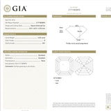GIA Certified 4.02ct Asscher Cut Diamond VS1 Clarity H Color Platinum Ring