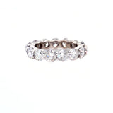 1.58CT Round Diamond with 8 Side Diamonds Engagement Ring 4.1ct Eternity Band