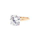 3.45 Carat GIA Certified Round Diamond Ring 14 Karat Gold Si1 Clarity I Color