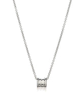 BVLGARI 18K White Gold B.Zero1 Pendant Necklace