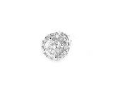 4-Prong Setting Pave Diamond Round Stud Earring Pair 14K Gold 1.01 Carat 'G-H'