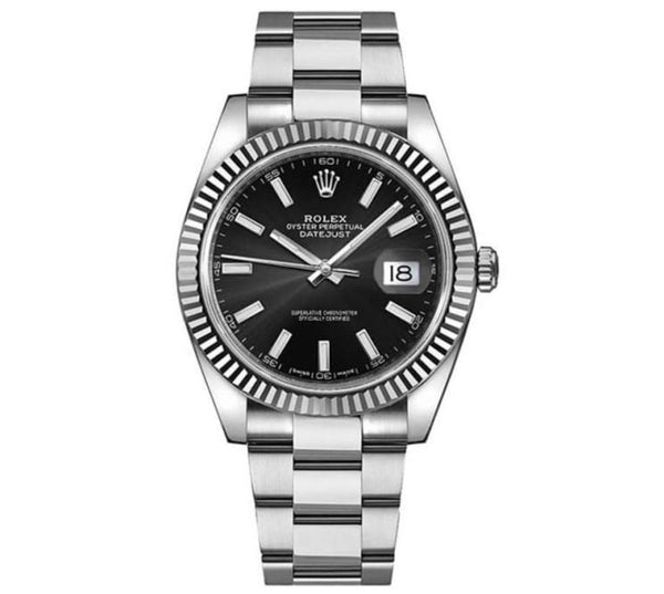 Rolex Datejust 41mm Steel Mens Oyster Bracelet Watch 126334