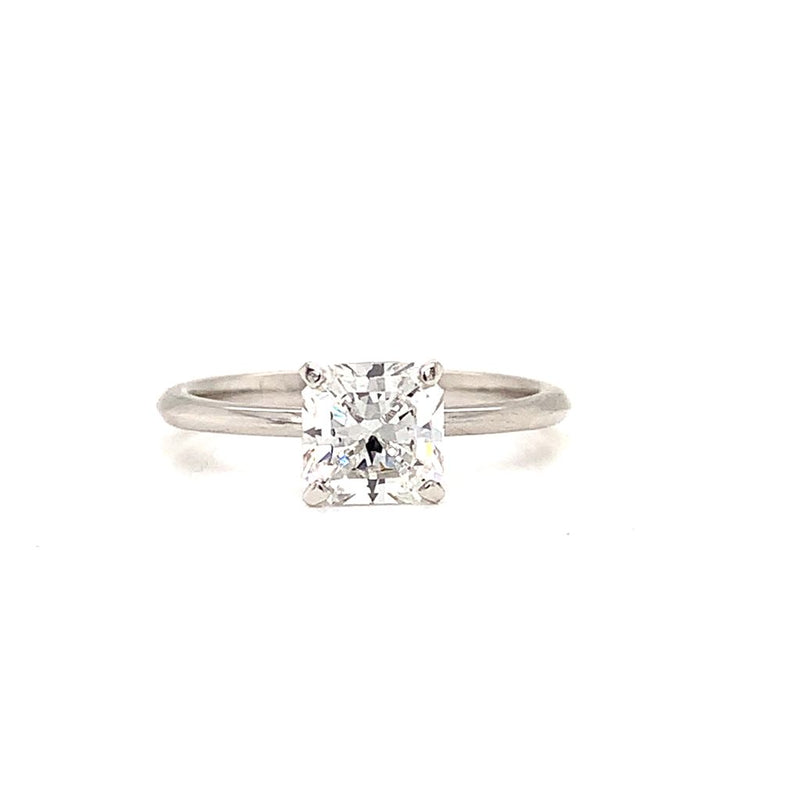 Tiffany & Co 1.03 Carat Radiant Cut Diamond Solitaire Platinum Engagement Ring